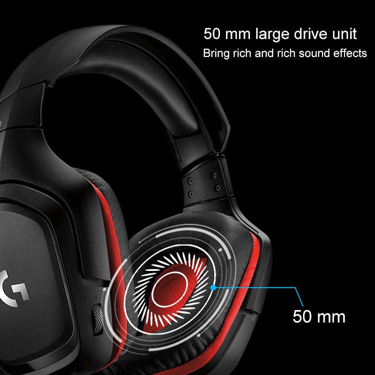 Logitech G331 Dolby 7.1 Surround Sound Stereo Folding Noise Reduction Competition Gaming Headset,...