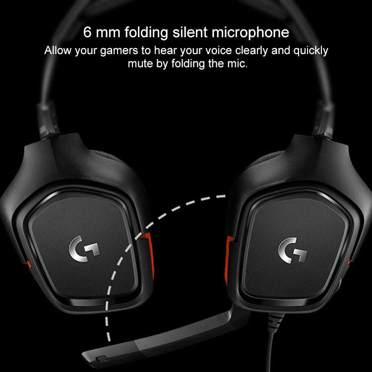 Logitech G331 Dolby 7.1 Surround Sound Stereo Folding Noise Reduction Competition Gaming Headset,...