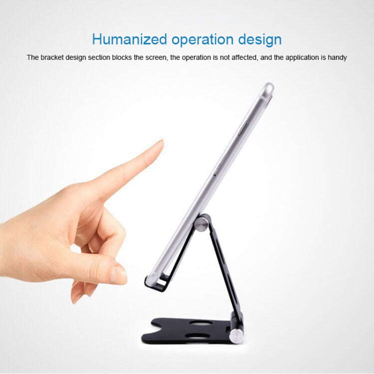 ROOSTAND R2 Aluminum Alloy Mobile Desktop Tablet Bracket Double Folding Lazy Artifact, Size: 6.4x...