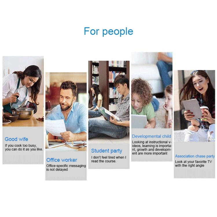 ROOSTAND R2 Aluminum Alloy Mobile Desktop Tablet Bracket Double Folding Lazy Artifact, Size: 6.4x...