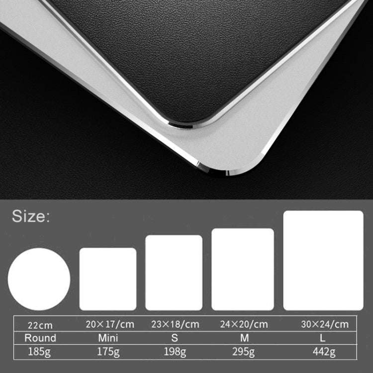 Aluminum Alloy Double-sided Non-slip Mat Desk Mouse Pad, Size : Mini, Size : Mini