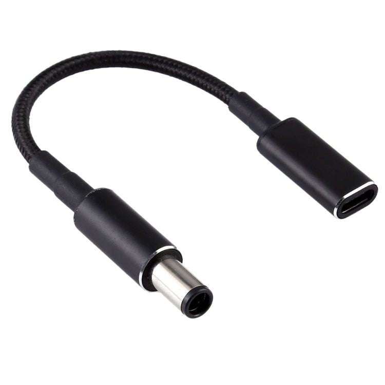 PD 100W 18.5-20V 7.4 x 0.6mm to USB-C / Type-C Adapter Nylon Braid Cable for HP, 7.4 x 0.6mm