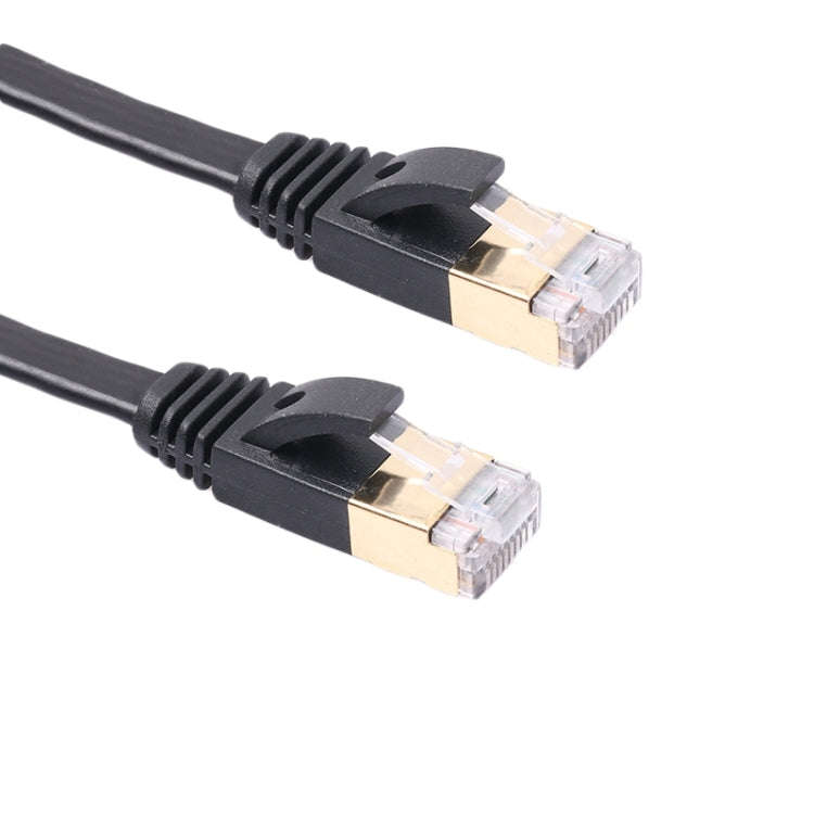 1m CAT7 10 Gigabit Ethernet Ultra Flat Patch Cable for Modem Router LAN Network - Built with Shie...