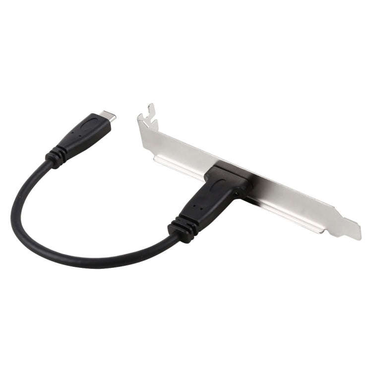 20cm Panel Bracket Header USB-C / Type-C Female to Male Extension Wire Connector Cord Cable, 20cm...