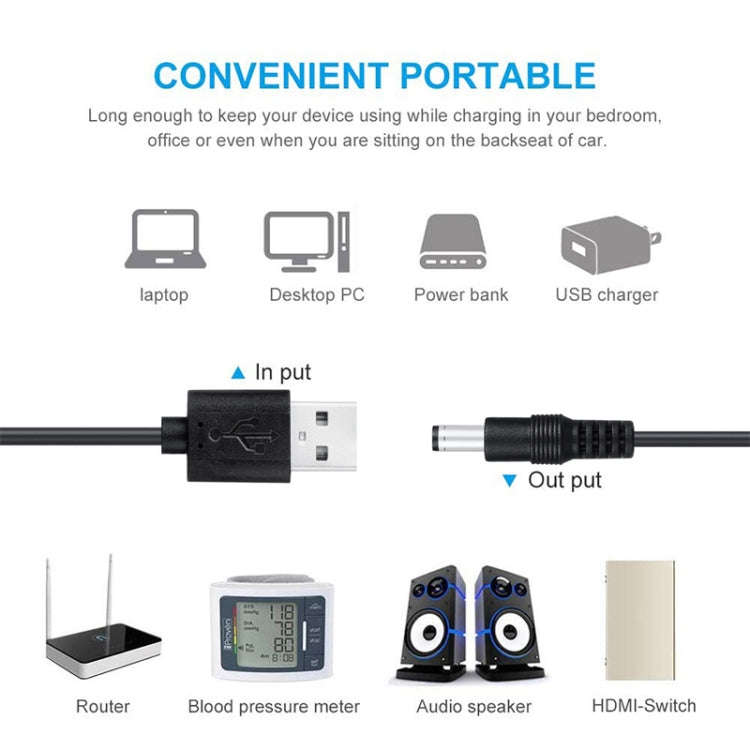 12 in 1 DC Power Cord USB Multi-Function Interchange Plug USB Charging Cable(Black), 12 in 1