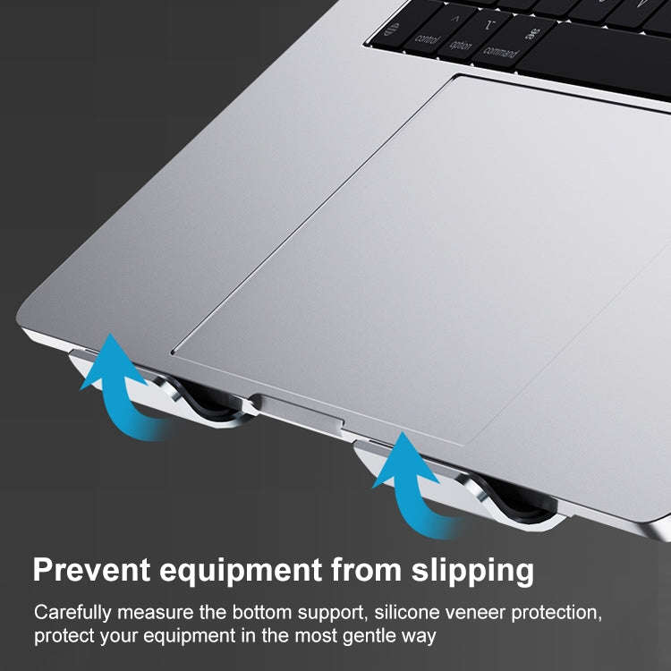 HZ13 Foldable Multi-angle Aluminum Alloy Laptop Fan Cooling Bracket, HZ13