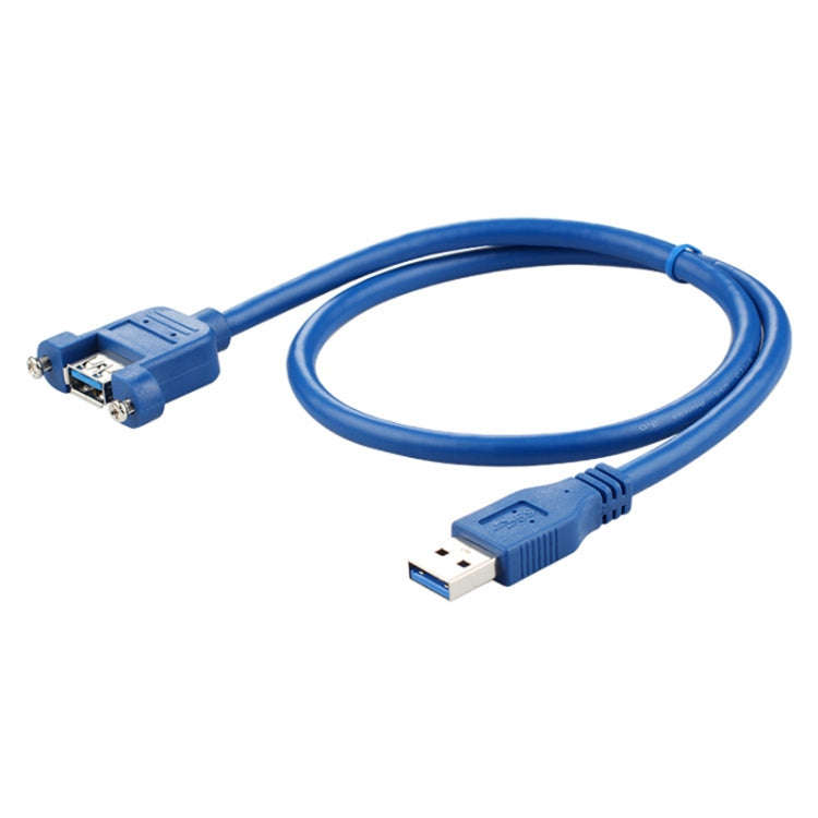 USB 3.0 Male to Female Extension Cable with Screw Nut, Cable Length: 1.5m, 1.5m