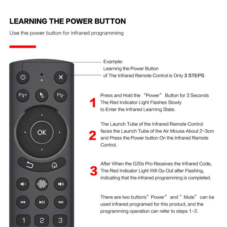 G20S Pro Voice Backlight Version 2.4G Air Mouse Remote Control, G20S Pro