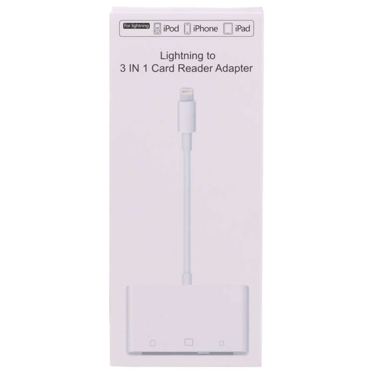 NK-1011 3 in 1 CF Card / TF Card / SD Card Reader For 8 Pin Devices, NK-1011