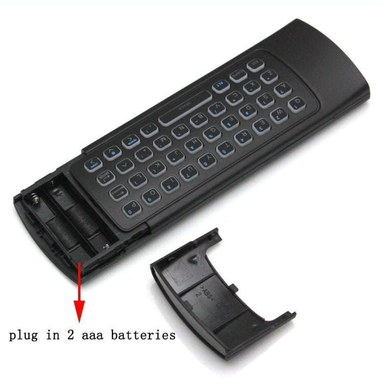 MX3-L White Backlit Version 2.4GHz Fly Air Mouse Wireless Keyboard Remote Control, White Backlit ...