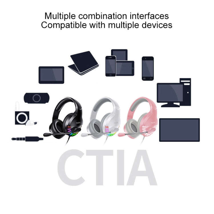 YINDIAO Q2 Head-mounted Wired Gaming Headset with Microphone, Version: Single USB Sound Card, Q2 ...
