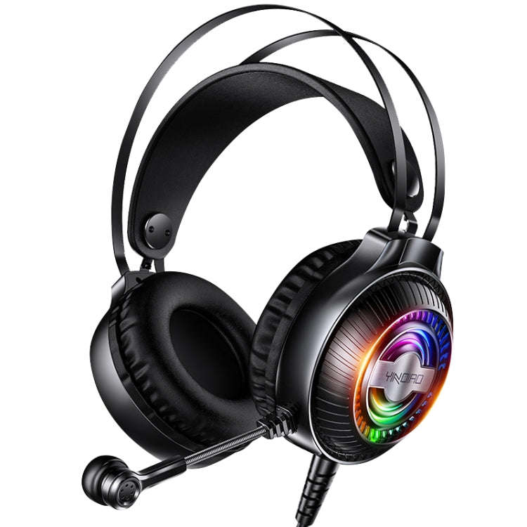 YINDIAO Q4 Head-mounted Wired Gaming Headset with Microphone, Version: Dual 3.5mm + USB, Q4 (Blac...