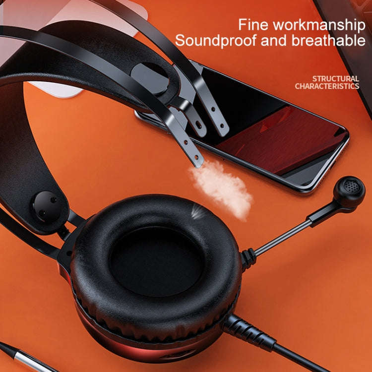 YINDIAO Q4 Head-mounted Wired Gaming Headset with Microphone, Version: Dual 3.5mm + USB, Q4 (Blac...