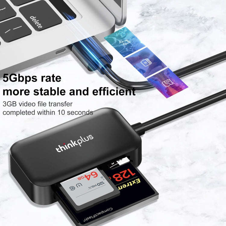 Lenovo thinkplus TC102 USB 3 in 1 Multi-function Card Reader