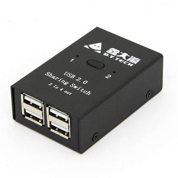 DY-B046 2 In 4 Out USB 2.0 Sharing Switch USB Flash Printer Adapter, DY-B046