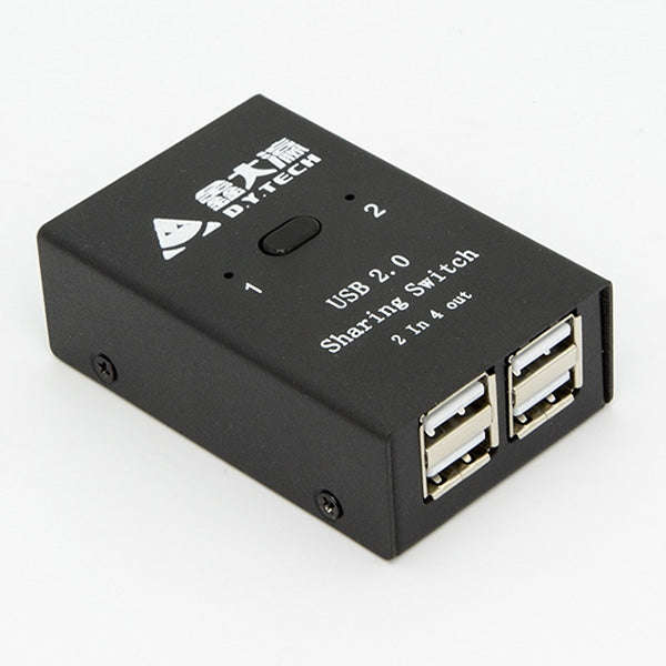 DY-B046 2 In 4 Out USB 2.0 Sharing Switch USB Flash Printer Adapter, DY-B046