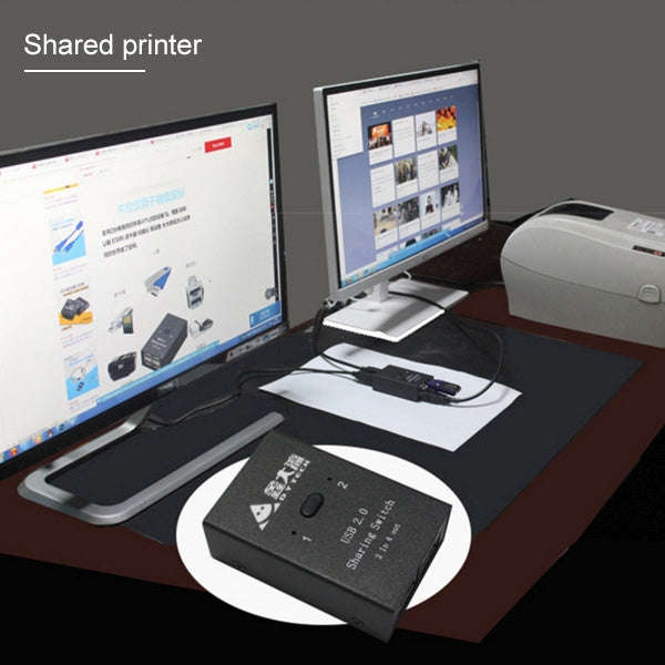 DY-B046 2 In 4 Out USB 2.0 Sharing Switch USB Flash Printer Adapter, DY-B046