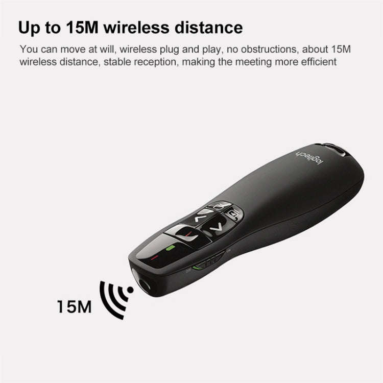 Logitech R400 2.4Ghz Wireless Presenter PPT Remote Control Pen, R400