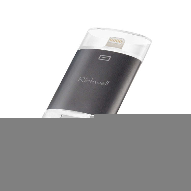 Richwell 3 in 1 32G Type-C + 8 Pin + USB 3.0 Metal Double Cover Push-pull Flash Disk with OTG Fun...