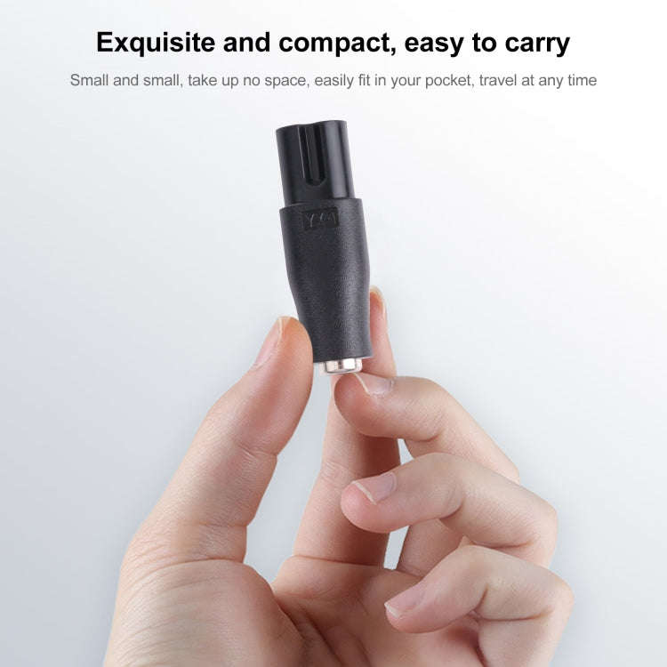 DC 5.5 x 2.1mm Female to Shaver Interface Female Power Supply Conversion Converter, Semicircle
