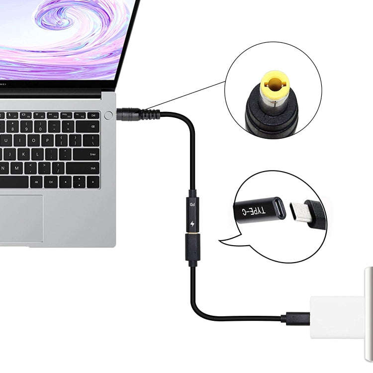 DP USB-C / Type-C to 5.5 x 2.5mm Power Adapter Charger Cable, 5.5 x 2.5mm
