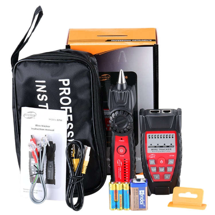 BENETECH GT66 RJ11 / RJ45 Multifunctional Cable Tester Line Finder Net Cable Detector, GT66 Cable...