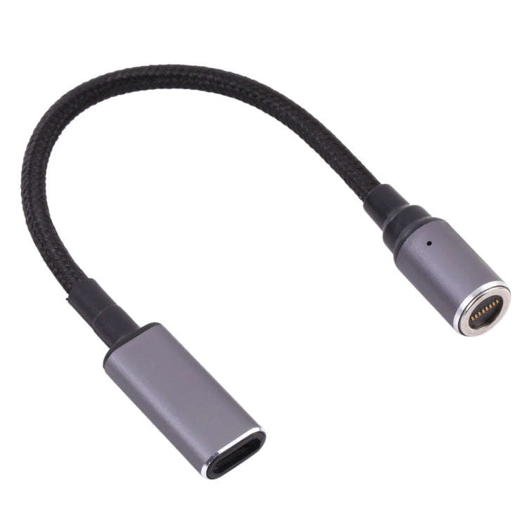 USB-C / Type-C Female to 8 Pin Magnetic DC Round Head Free Plug Charging Adapter Cable, Type-C to...