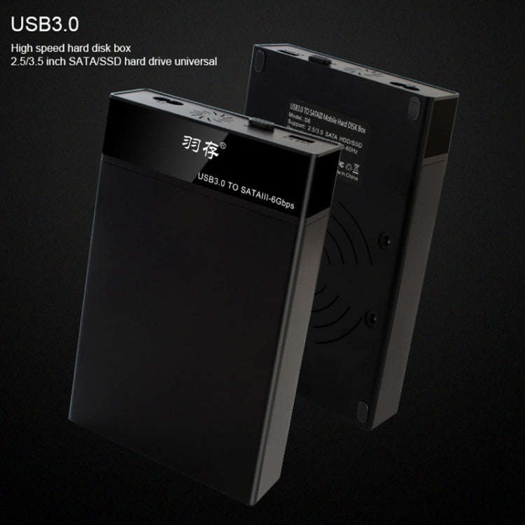 Universal SATA 2.5 / 3.5 inch USB3.0 Interface External Solid State Drive Enclosure for Laptops /...