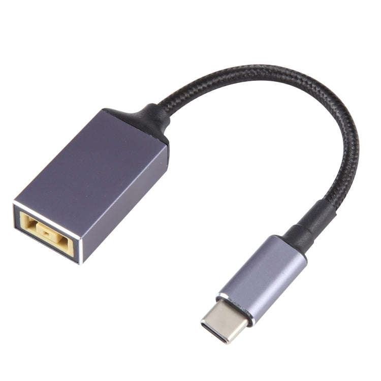USB-C / Type-C Male to Square Plug Female Nylon Braided Adapter Cable for Lenovo, Square Port