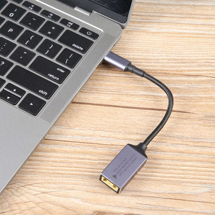 USB-C / Type-C Male to Square Plug Female Nylon Braided Adapter Cable for Lenovo, Square Port