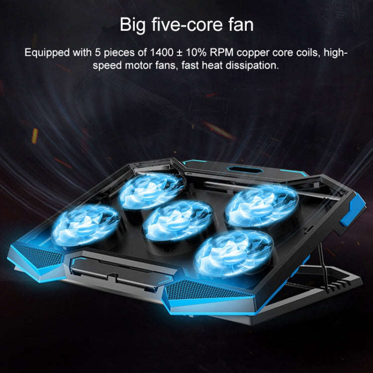 dual USB Ports Five-core Radiator Notebook Computer  Holder