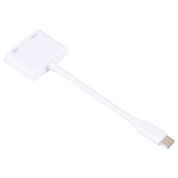 USB-C/Type-C to HDMI+USB-C/Type-C Video Converter, Type-C 4K/30HZ