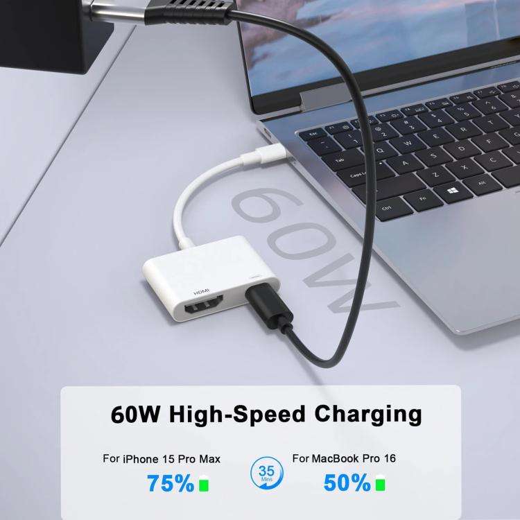 USB-C/Type-C to HDMI+USB-C/Type-C Video Converter, Type-C 4K/30HZ