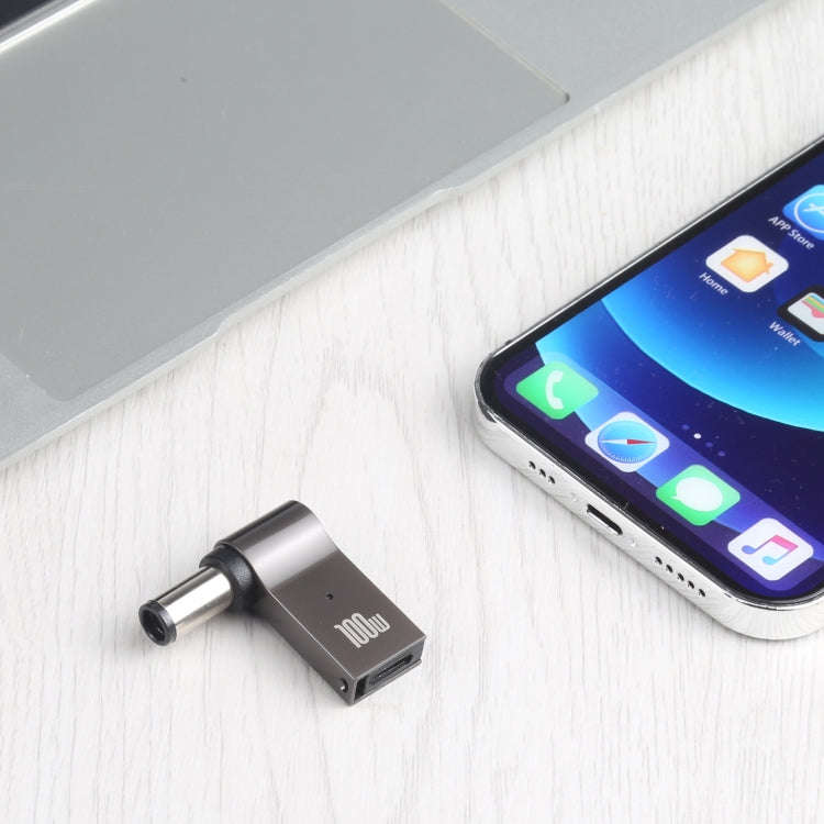 100W USB-C / Type-C Female to DC 7.4x0.6mm Male Computer Charging Adapter for HP, Type-C Female t...