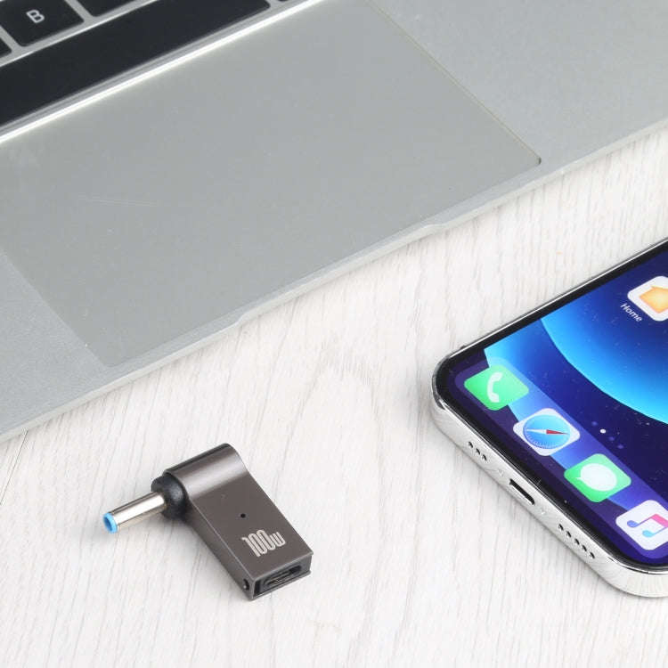 100W USB-C / Type-C Female to DC 4.5x3.0mm Male Computer Charging Adapter for HP, Type-C to DC 4....