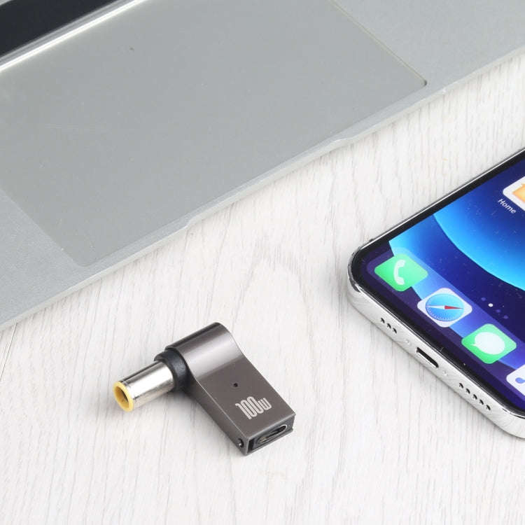 100W USB-C / Type-C Female to DC 7.9x5.0mm Male Computer Charging Adapter for Lenovo, Type-C Fema...
