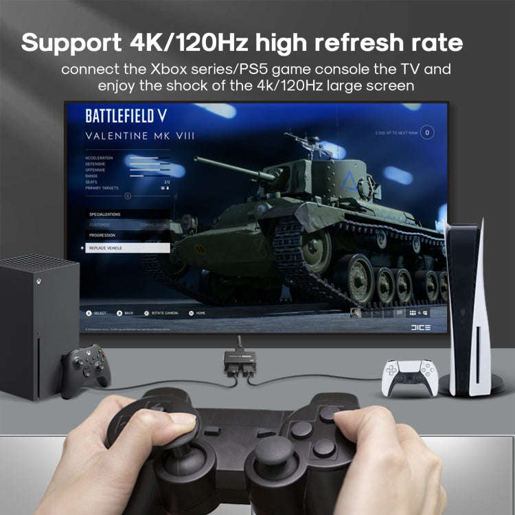 NK-W80 8K UHD HDMI 2X1 One-way Switch, NK-W80
