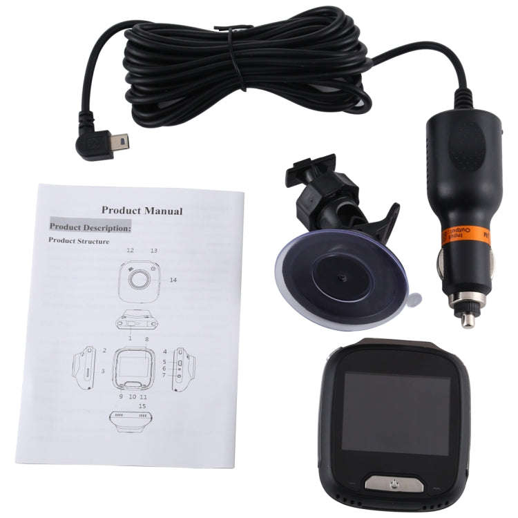 Mini Car DVR Camera Recorder 2.0 inch LCD Screen HD 1080P 170 Degrees Wide Angle Viewing, Support...