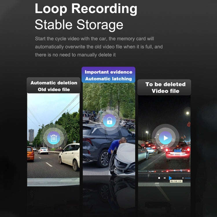 U06 2K Ultra HD Night Vision WiFi Car Driving Recorder Support Mobile APP, U06
