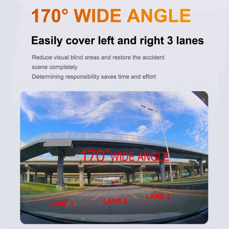 U06 2K Ultra HD Night Vision WiFi Car Driving Recorder Support Mobile APP, U06