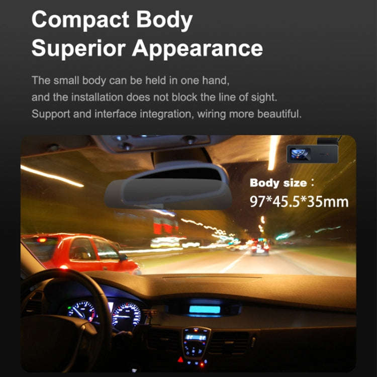 U06 2K Ultra HD Night Vision WiFi Car Driving Recorder Support Mobile APP, U06