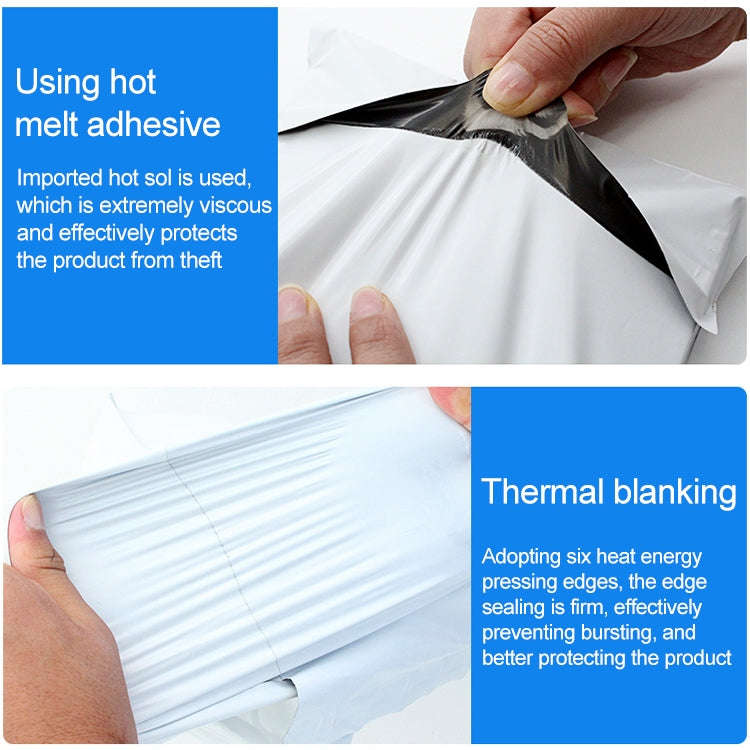 100 PCS / Roll Thick Express Bag Packaging Bag Waterproof Plastic Bag, Size: 20x30cm (Dark Grey),...