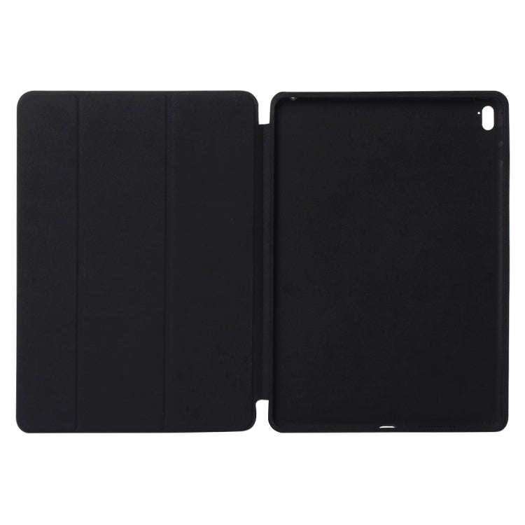 Horizontal Flip Solid Color Leather Case with Three-folding Holder & Wake-up / Sleep Function for...