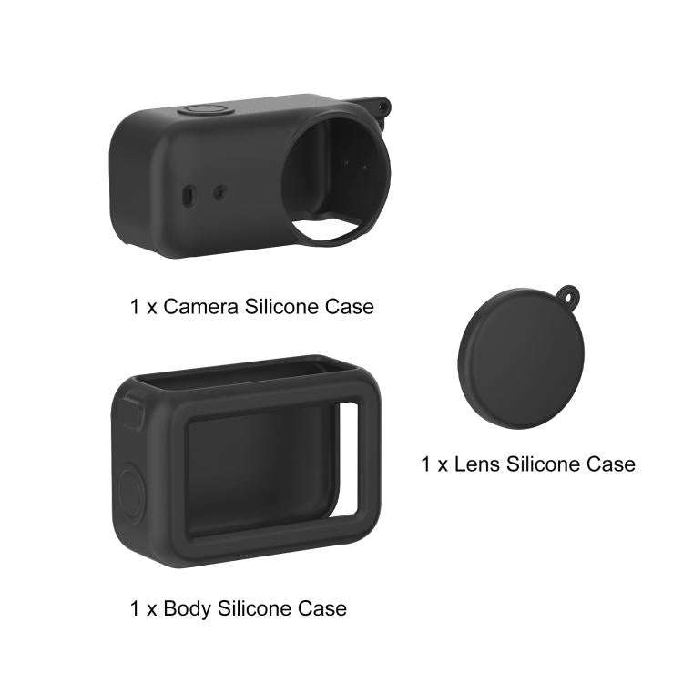 For DJI Osmo Nano Transmission Module & Lens & Body 3 in 1 Silicone Protective Cover, For DJI Osm...