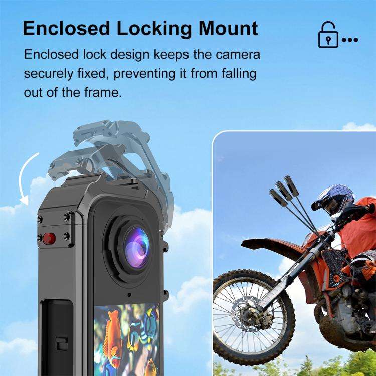 For Insta360 X4 Air PULUZ Metal Protective Cage Rig Housing Frame with Expand Cold Shoe Base, For...