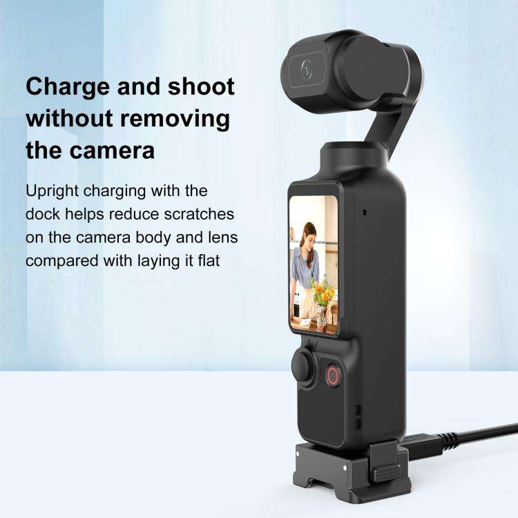 For DJI Osmo Pocket 3 PULUZ Plastic Quick-Release Charging Adapter Base, Charging Adapter Base