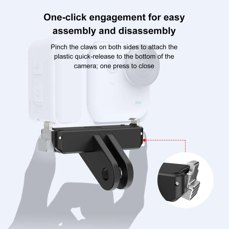 For Insta360 GO  UItra PULUZ Plastic Magnetic Quick Release Base Mount, Quick Release Base