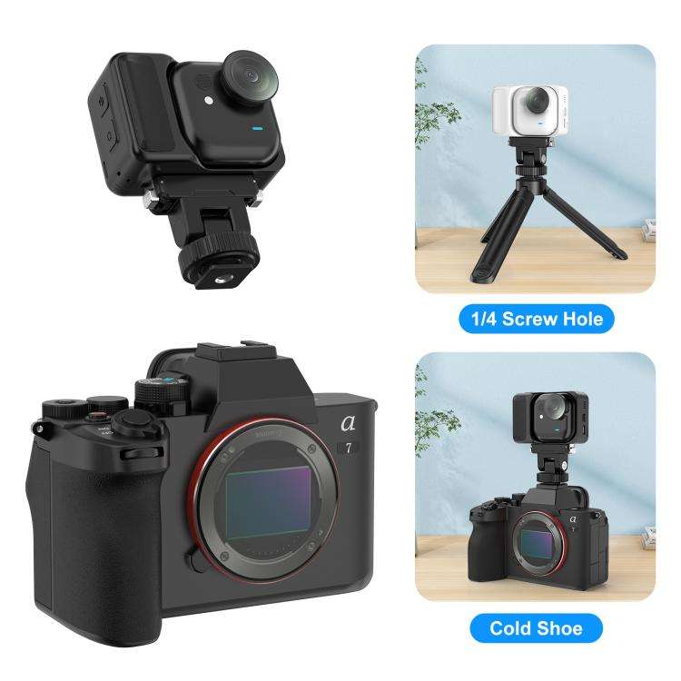 For Insta360 GO  UItra PULUZ Plastic Gimbal Magnetic Quick Release Base Mount, Gimbal Quick Relea...