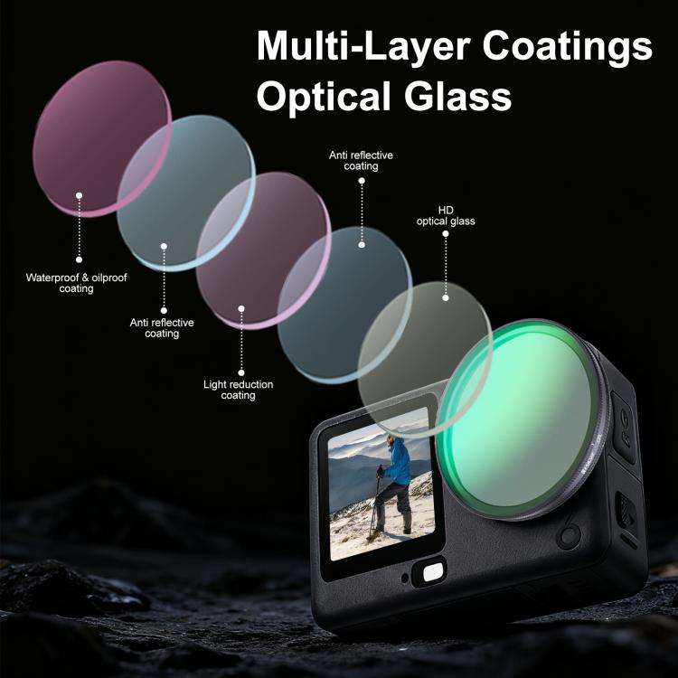 For DJI Osmo Action 6 PULUZ Action Camera CPL Lens Filter, CPL