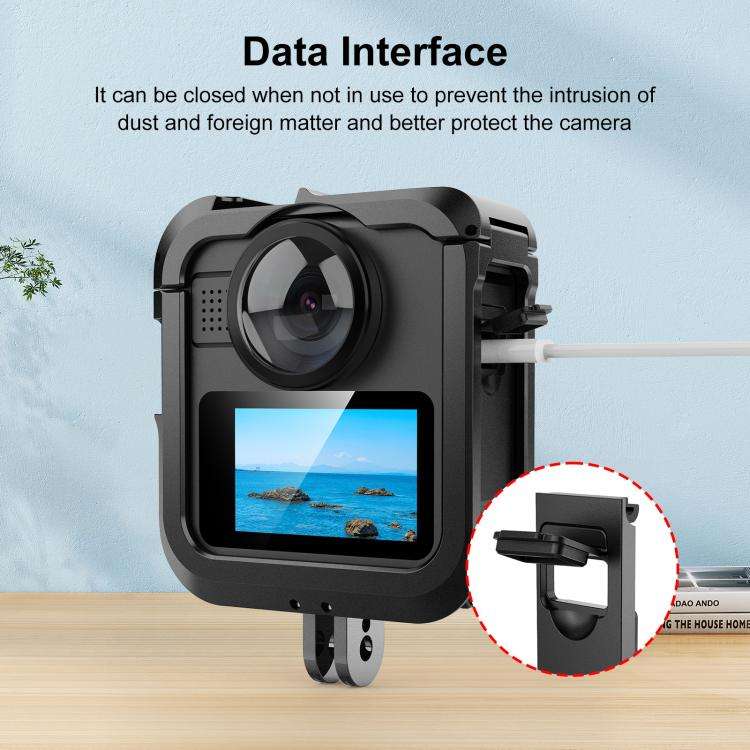 For GoPro MAX2 PULUZ ABS Battery Side Interface Cover, Side Interface Cover